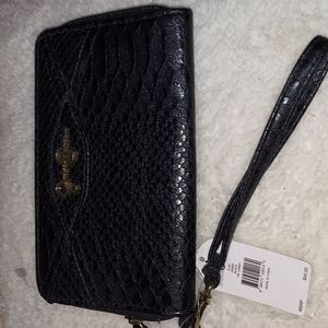 Jessica Simpson Ella Zip around Black Wallet New